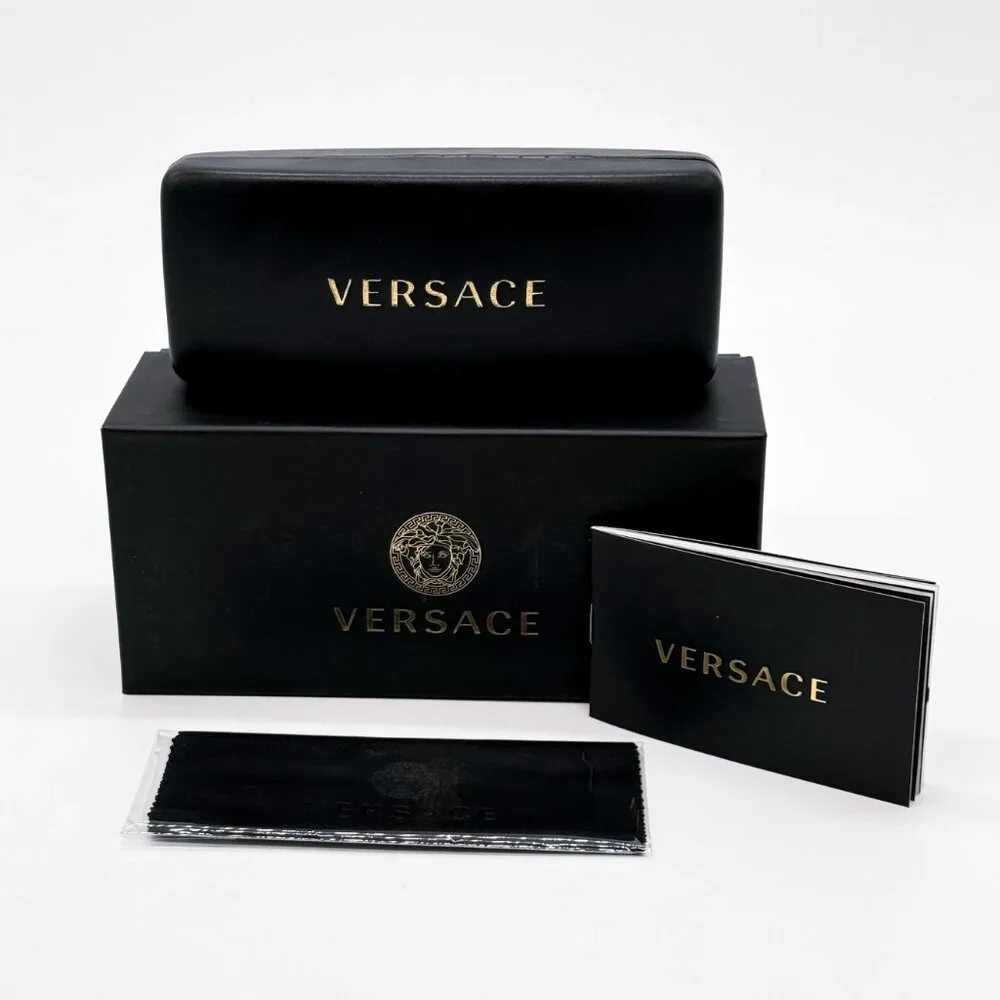 NWT VERSACE SUNGLASSES WOMEN OVAL WHITE EYEWEAR VERSACE